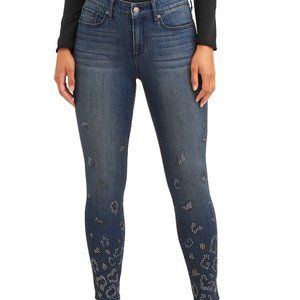 New Mid Rise Stretchy Ankle Jeans Pants.